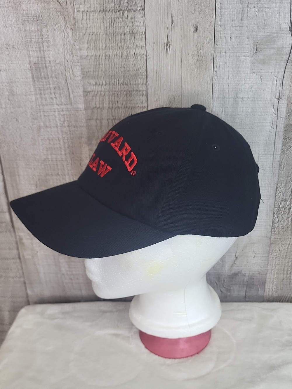 Harvard Law School Embroidered Black Cap. - Picture 2 of 5